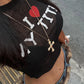 See Through Sexy Crop Tops Women Y2K Letter Print Fit Stretch Hottie Street Summer Sexy Hipster Classic Basis Tees