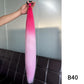 Synthetic Long Straight Ponytail Extensions With Rubber Band DIY Braided Ponytail Purple Hair Accessories for Halloween