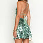 Sexy Women Slip Mini Dress Party Club Spaghetti Straps Backless Tie-up Sequins Summer Dress Holiday Beach Sundress