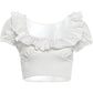 Summer Simple 2 Piece Set Women Simple Ruffled patchwork Mini Sleeve Elastic Hem T-Shirt+Cake Skirt Fashion Party Suits