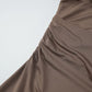 Deep V Neck Sleeveless Ruched Long Dresses for Women Solid Color Elegant Summer Dresses 2026