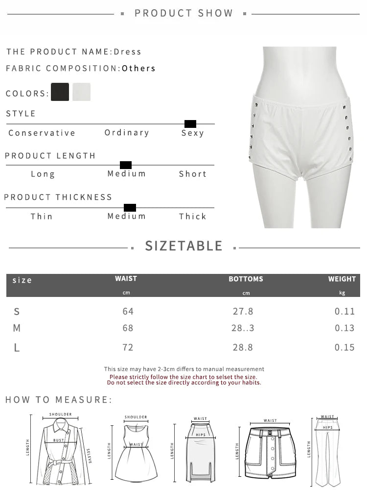 Rivet 4-Piece Set Women Bandeau+One Shoulder Tops+Halter Bandag Briefs+Basis Shorts Sexy Midnight Hottie Fashion Suits