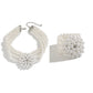 2Pcs Elegant Multilayer Imitation Pearl Chain Necklace Bracelet Women Wed Bridal Flower Choker Aesthetic Jewelry Set