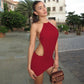 Metal Ring Open Back Halter Mini Dress Sexy Club Outfits for Woman Date Nights Dresses