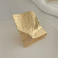 20 Styles Boho Unique Gold Color Petal Flower Rings for Women Punk Geometric Adjustable Rings Couple New Year Jewelry