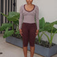 Autumn New Style 2 Piece Set Woman Sequin Print Low-Neck Full Sleeve T-Shirts+Skinny Wrap Hip Crop Pants Casual Suits