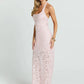 Women Halter Maxi Dress 3D Floral Sequin Mesh Mermaid Bodycon Long Dress Elegant Wedding Guest Bridesmaid Evening Gown