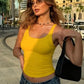 Racerback Tank Top Basic Solid Color Ribbed Tight Fitted Crop Tops for Woman Clothing Summer 2025