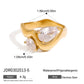 18K Gold Plated Stainless Steel Geometric Fashion Ring Waterproof Anti Allergic colorfast Fashion Jewelry Unisex 2024