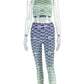 Arrow Print 2 Piece Set Women o-Neck Hollow Tank Tops+Skinny Gradient Long Pants Daily Casual Fashion Sporty Outfits