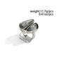 Goth Crystal Rings for Women Simple Geometric Wedding Bridal Finger Rings Trendy 2026 New Year Party Jewelry Gift