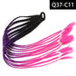 Synthetic Colored Braided Ponytail Hair Extension Rainbow Color Braids Pony Tail With Elastic Band Girl's Pigtail