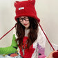 2025 New Arrivals Elf Ears Knitted Woolen Hat For Women