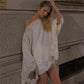 Women Satin Lace Trim Poncho Shrug Y2k Sleeveless Shawl Bolero Tops Summer Asymmetric Cover Ups Vacation Beachwear