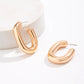 Vintage U Shape Circle Stud Earrings for Women Fashion Statement Exquisite Geometric Piercing Earring Steampunk Jewelry