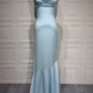Women Mermaid Sexy Maxi Evening Dress Spaghetti Strap Cowl Neck Backless Formal Wedding Guest Prom Party Long Dress