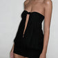 Sexy Hollow Dress Women Fashion Classic knot Patchwork Sleeveless Sexy Hottie Vacation Party Street Peach Hip Bodycon