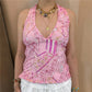 Y2k Woman Sexy Colorful Sequin Tank Tops Sleeveless Halter Neck Crop Vest V Neck Backless Cami Tops Streetwear