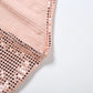 Sequin Hottie 2 Piece Women Sexy Trend Halter Backless Sleeveless Tank Top+Peach Hip Skirts Fashion Street Clubwear