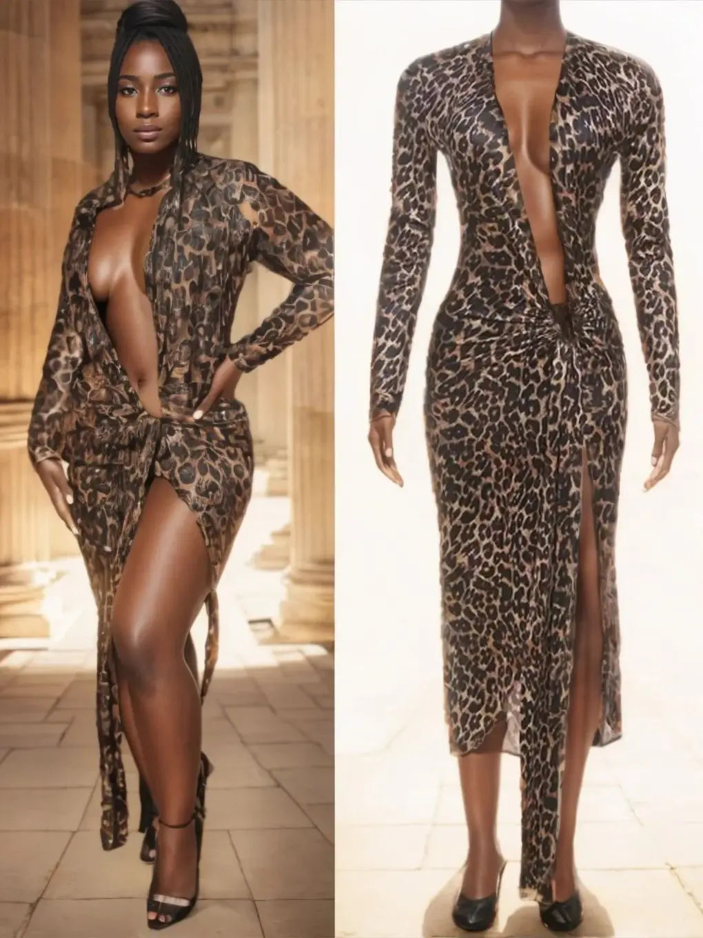 Split Irregular Women Dress Fall Y2K Sexy Deep V-Neck Coquette Ruched Ribbon Skinny Nightclub Party Hipster Vestidos