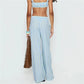 Women Striped Wide Leg Pants Elastic Waist Loose Fit Casual Trousers With Pockets Summer Beachwear Streetwear Pants