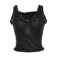 Sexy v-Neck Tank Tops Women See Through Summer Trend Elegant Will Sleeveless Streetwear Hottie Solid Chic Mini Vest