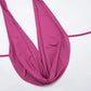 Sexy Summer 2-Piece Set Women Halter Deep Swing Collar Backless Camisole+Shorts Matching Sexy Clubwear Skinny Outfits