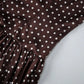 Brown Polka Dot Print Sleeveless Pleated Mini Dress French Style Elegant Vintage Summer Dresses 2026