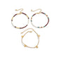 3Pcs/Set Bohemian Rice Beads Anklets for Women Vintage Trend Round Sequin Feet Chain Summer Beach Barefoot Jewelry Accessories