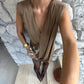 Asymmetric Ruched Sleeveless Mini Dress for Woman Fashion Summer Dresses 2026