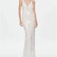 Glitter Sequins Spaghetti Straps Women's Long Maxi Dress Sleeveless Backless High Waist Sexy Evening Birthday Party Gown