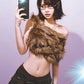Off-Shoulder High Street Tank Tops Women Sexy Furry Coquette Simple Midnight Party Clubwear Hottie Wild Fashion Vests