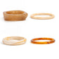 2025 Trendy Irregular Resin Bangles Bracelets for Women Punk Minimalist Chic Chunky Bracelets Charm Wearing Jewelry