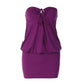 Purple Strapless Mini Dress for Woman Clothes Sale Summer Dresses 2026 Sexy Club Outfits