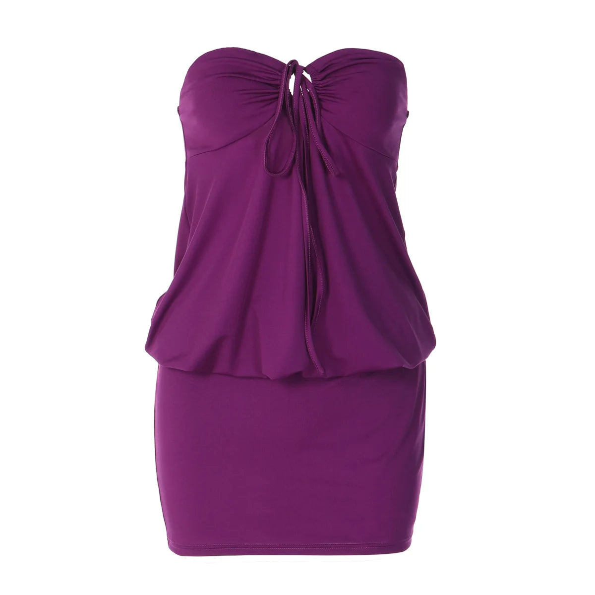 Purple Strapless Mini Dress for Woman Clothes Sale Summer Dresses 2026 Sexy Club Outfits