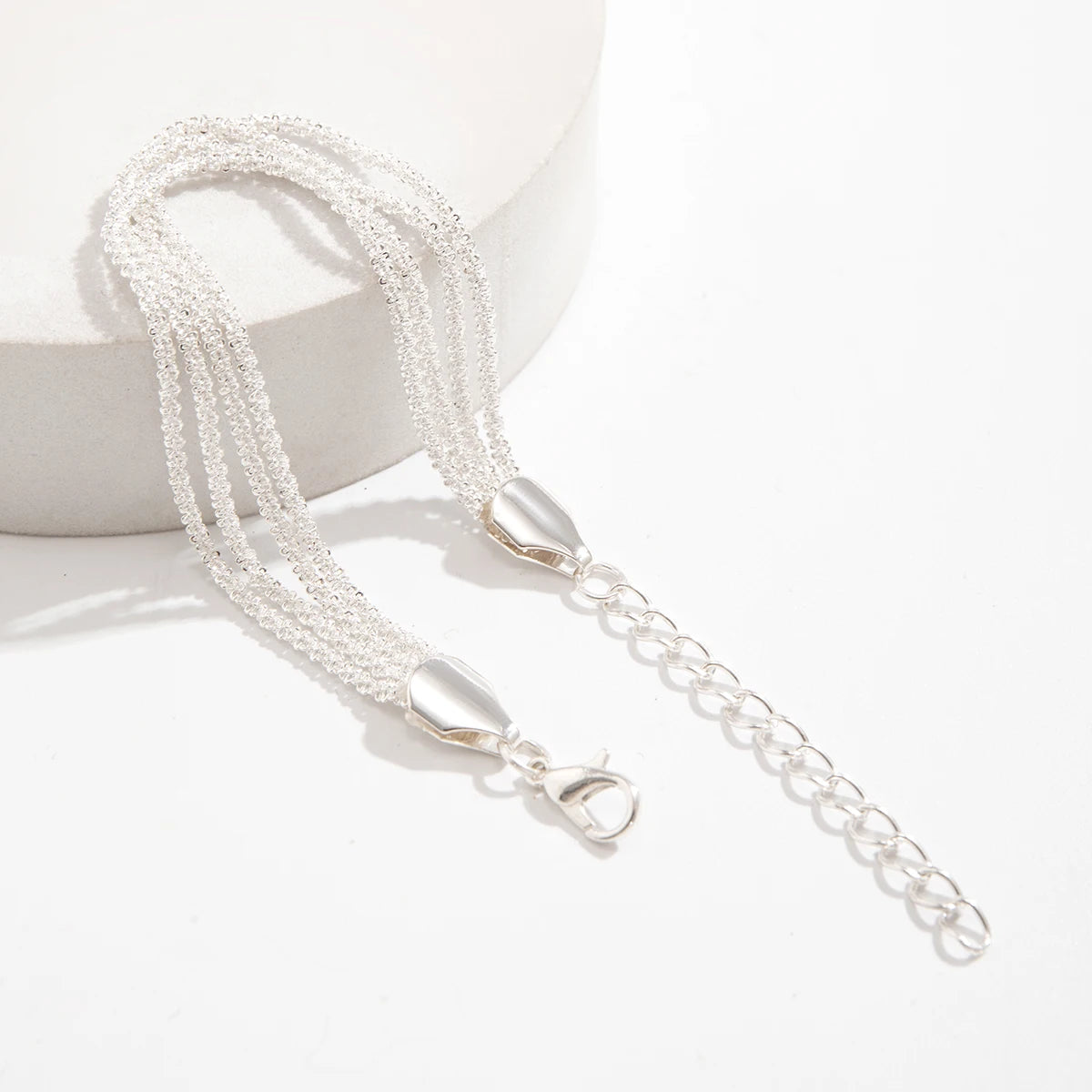 Unique Goth Twisted Rope Chain Bracelet for Woman Vintage Hip Hop Metal Link Charm Bangles Couple Friends Hand Jewelry