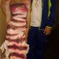 Halloween Shark Tale Costume Dress for Women Anime Sexy Sequin Tassel Hem Fish Strapless Tube Cosplay Maxi Dress