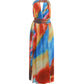 Colorful Print Dress Woman Sexy Wrap Chest Backless High Splits Summer Holiday Beach Party Elegant Style Long Bodycon