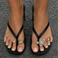 4 Pcs/Set Unique Rhinestone Flower Open Toe Rings for Women Vintage Geometric Adjustable Foot Toe Ring Sandal Accessory