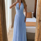 Women Halter Deep V Neck Sexy Maxi Dress Sleeveless Backless Long Dress Waist Wrap Ruched Flowy Party Evening Dresses