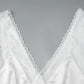 Lace Trim Satin Tank Tops for Woman Sexy White Black V Neck Backless Crop Tops Summer 2026 Woman Fashion