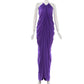 Draped Halterneck High Slit Long Party Dresses Sexy Purple Evening Gown 2026 Summer Maxi Dresses Woman