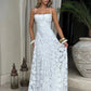 Lace Up Sleeveless Backless Maxi Dress Sexy Elegant White Evening Dresses Woman Party Wear