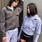 Hooded Crop Tops Women Single-Breasted Bandage Full Sleeve 2026 Autumn Fashion Leisure Comfortable Classic Streetwear