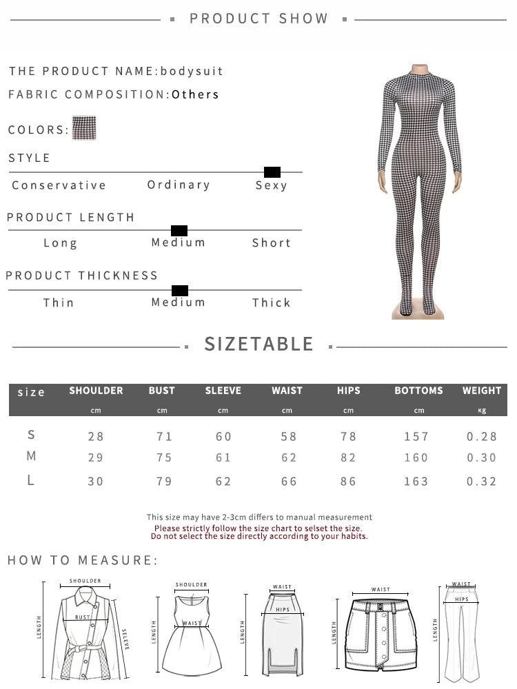 Sexy Foot Jumpsuit Women Snake Print Autumn Trend o-Neck Full Sleeve Stretch Skinny Street Clubwear Zip Slim Overalls