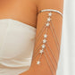 17 Styles Boho Crystal Pendant Cuff Open Bangles for Women Wed Bridal Goth Tassel Link Arm Bracelets Party Jewelry Gift
