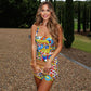 Women Sexy Party Club Beach Vacation Bodycon Short Mini Dress 2024 Summer Clothes