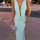 Swing Collar Sexy Hollow Backless Dress Women Fashion Sequin Applique Sleeveless Elegant Evening Party Club Long Bodycon