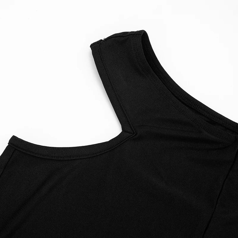 Furry Sexy 2 Piece Set Women Tracksuit Backless Tank Tops+High Waist Hollow Bike Shorts Nightclub Matching Outfits