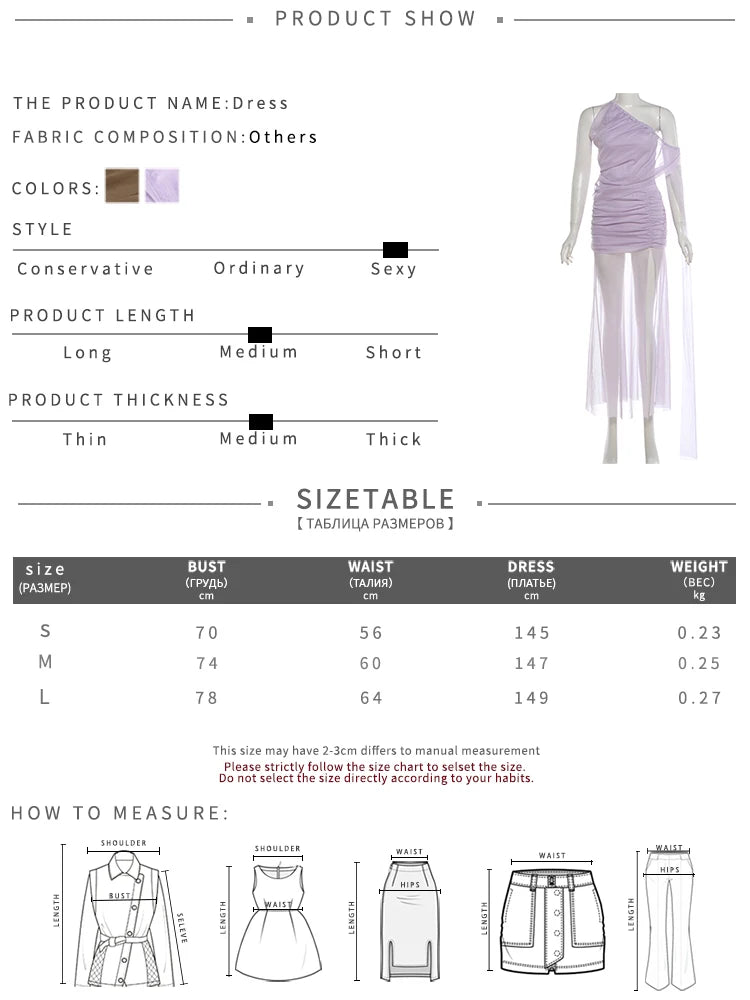 See Through Hem Maxi Dress Women Inclined Shoulder Folds Long Tassel Sleeveless Elegant Vacation Party Chic Vestidos